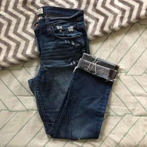 J. Crew Slim Boyfriend Distressed Denim